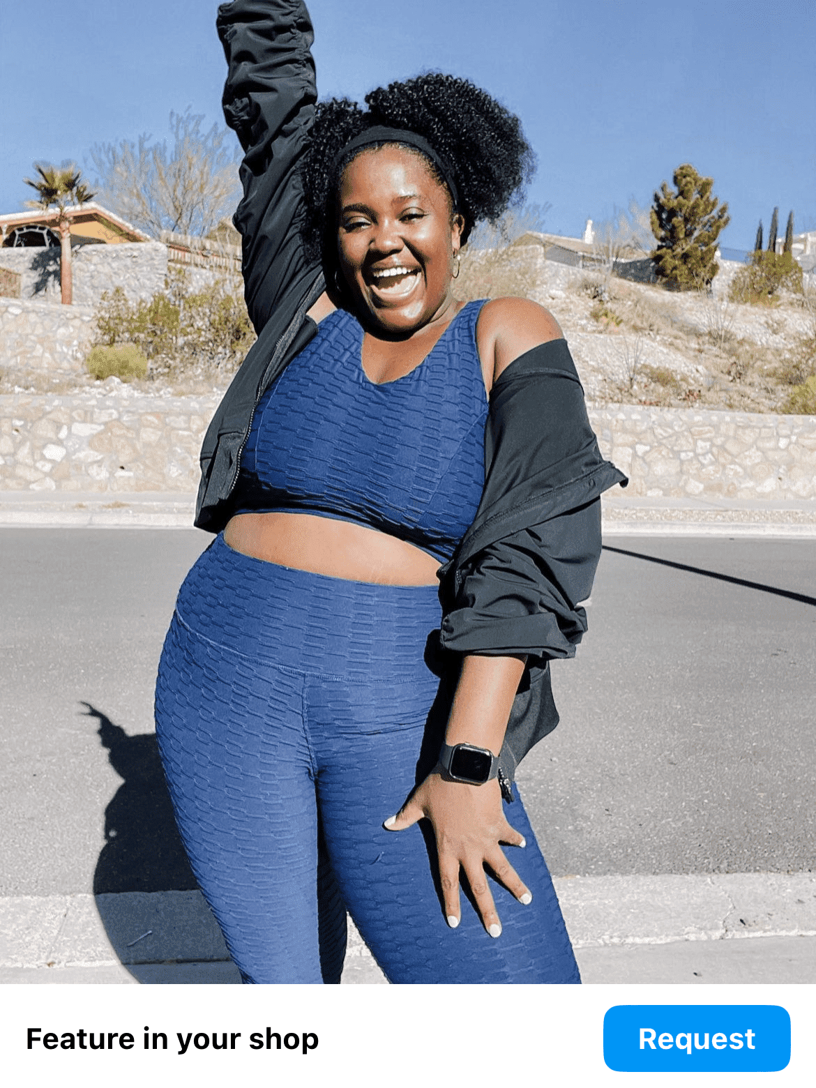 Classic Performance Bra Top - Navy Links Pattern