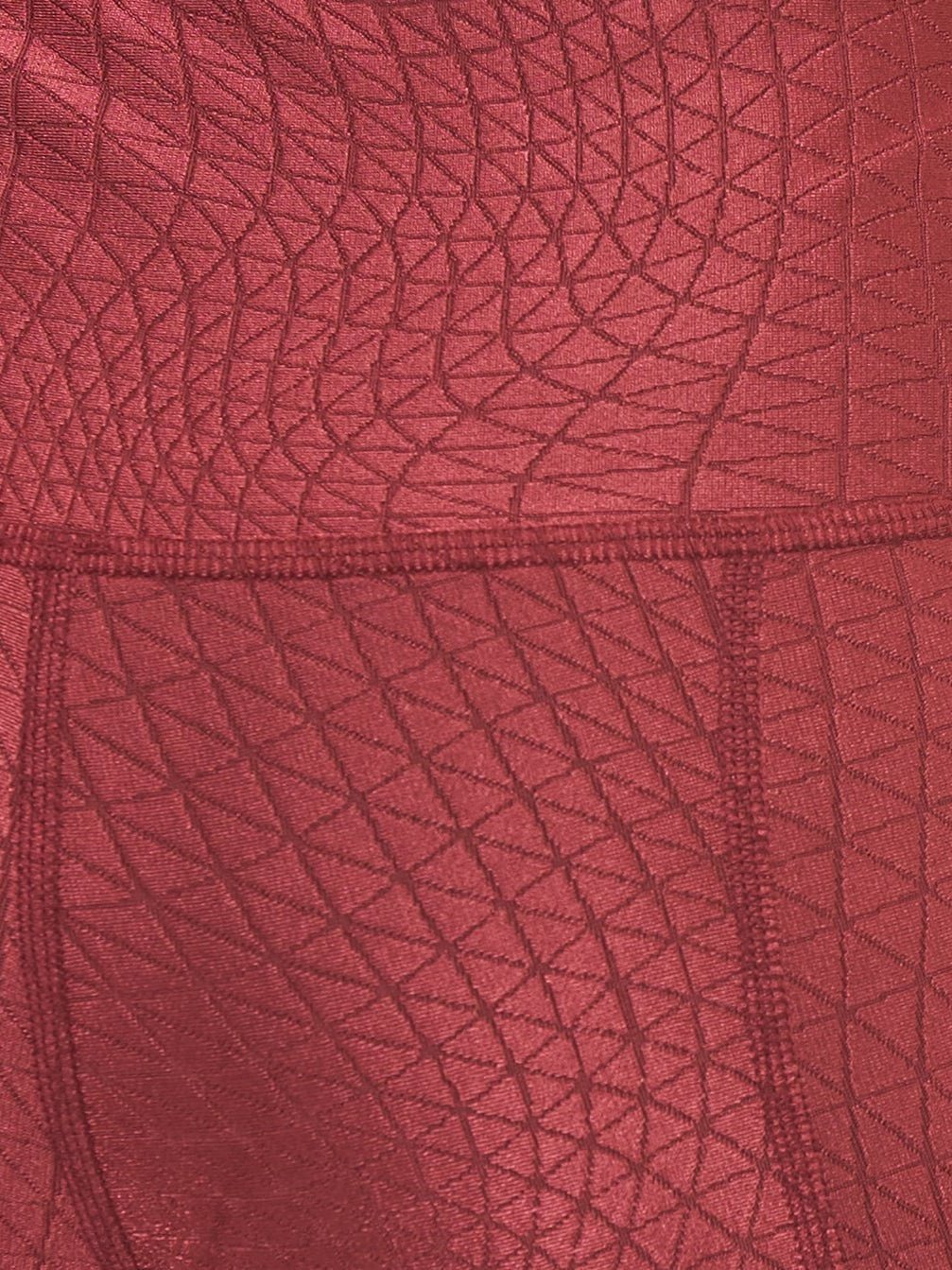 Double Scoop Bra Top - Pomegranate Cube Pattern