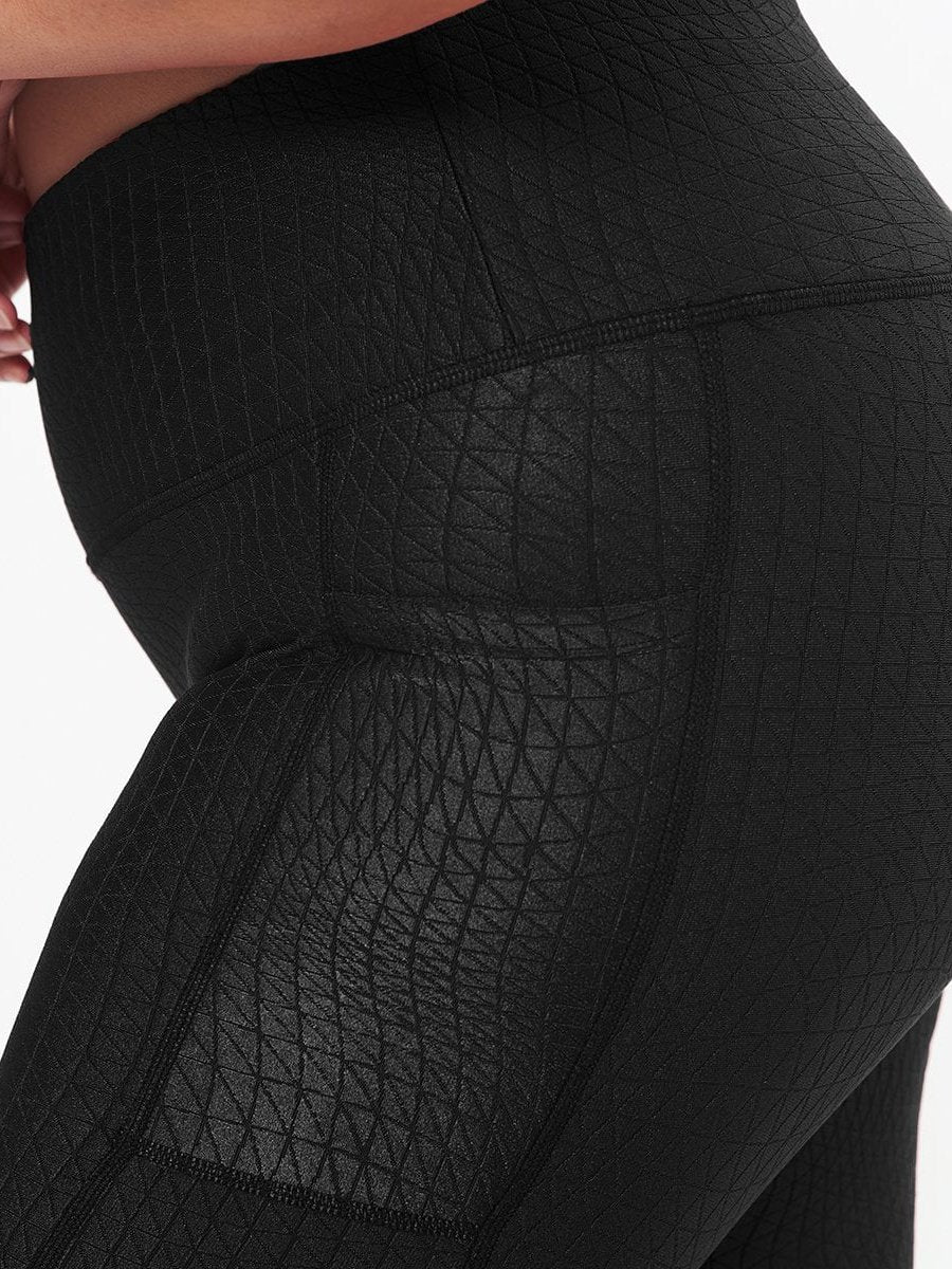 Hi-Rise Square Pocket Leggings - Black Cube