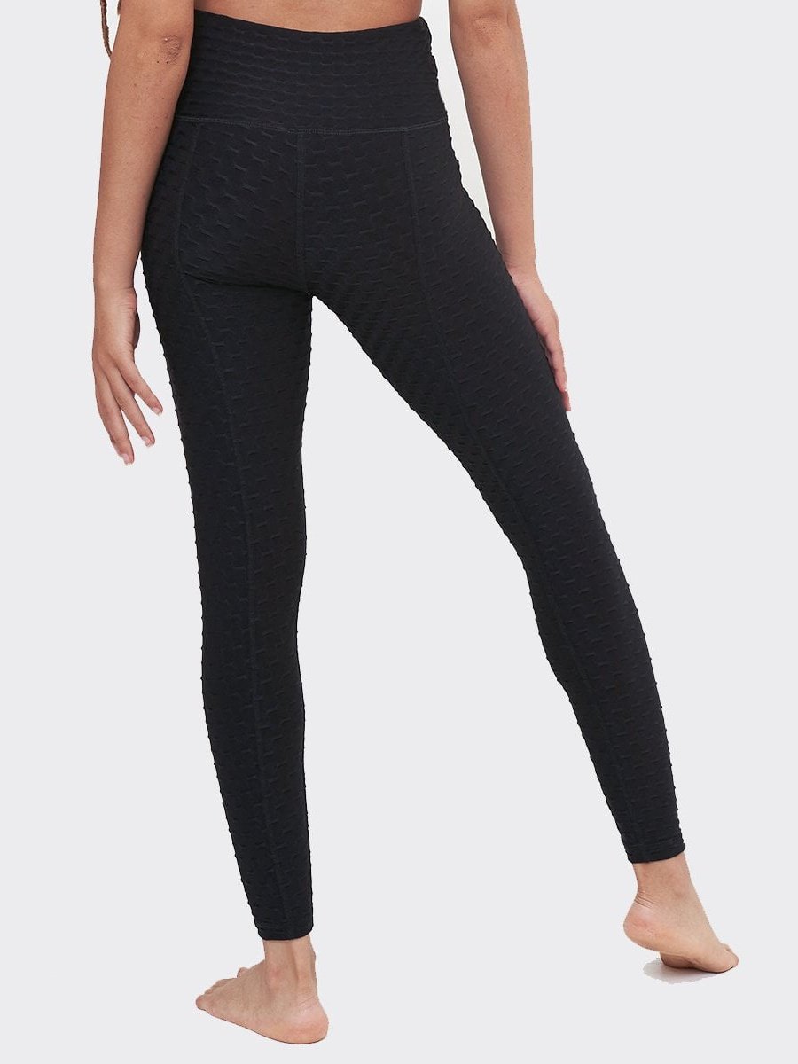 Hi-Rise Leggings - Black Dash Pattern