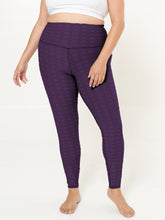 Hi-Rise Leggings - Eggplant Links Pattern