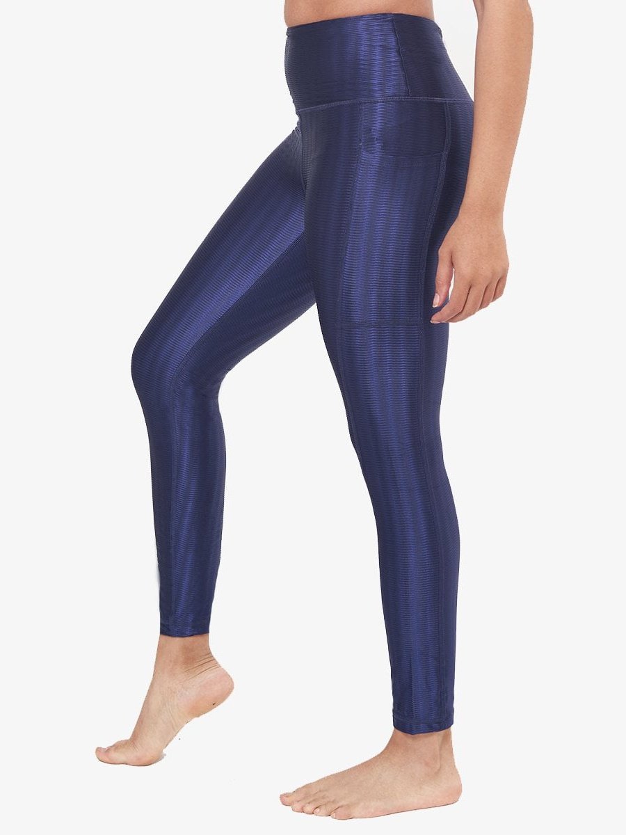 Hi-Rise Square Pocket Leggings - Midnight Zap Pattern