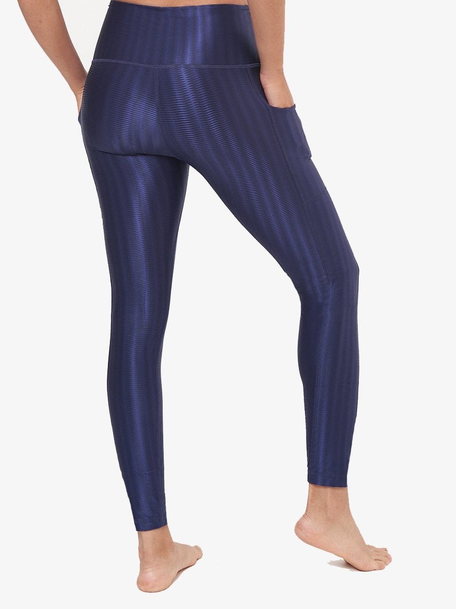 Hi-Rise Square Pocket Leggings - Midnight Zap Pattern