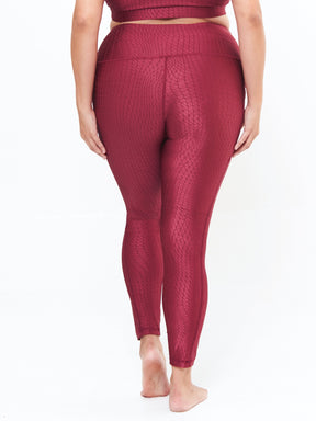 Hi-Rise Square Pocket Leggings - Pomegranate Cube Pattern