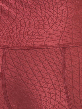 Hi-Rise Square Pocket Leggings - Pomegranate Cube Pattern