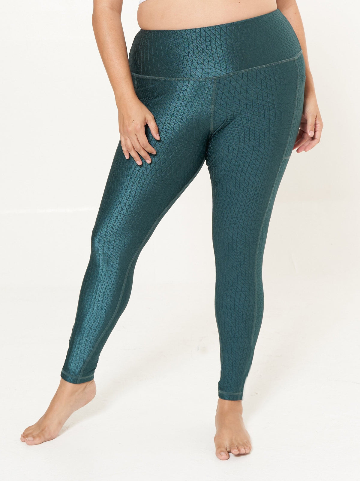 Hi-Rise Square Pocket Leggings - Tropicale Cube