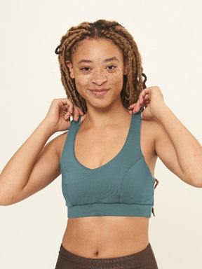 Classic Performance Bra Top- Agave Solid